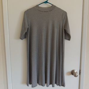 maitai black and white striped dress